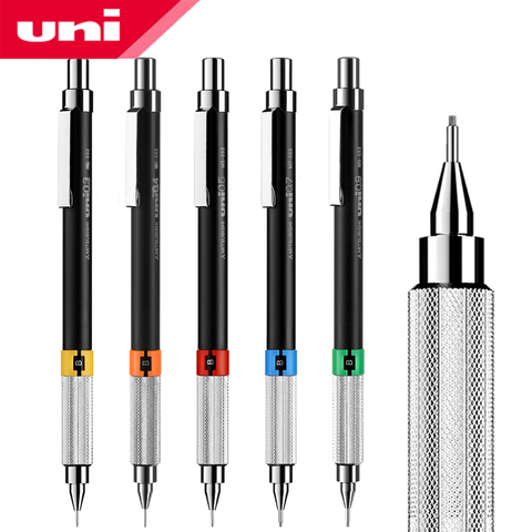 Uni Mitsubishi-M5-552 de lápiz de Metal, portaminas automático de dibujo profesional, Estudiante de pintura, 0,3/0,5/0,7 MM, 1 Uds. ► Foto 1/6