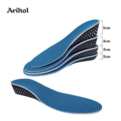 Plantilla para aumento de altura para hombres y mujeres, insertos de elevación invisibles de espuma viscoelástica, plantillas elevadoras de zapatos (2-5 cm) ► Foto 1/6