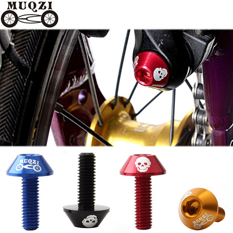 MUQZI-abrazadera de freno de aleación de aluminio M6 V, tornillo de freno, 7075 modificado, accesorios para bicicleta de montaña y carretera, plegable, 4 Uds. ► Foto 1/6