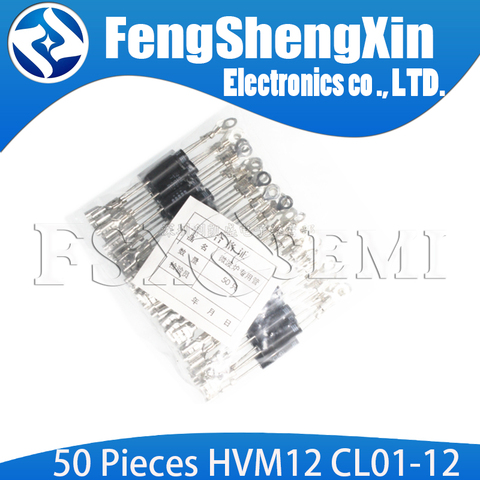 50 Uds HVM12 CL01-12 horno microondas rectificador de diodo de alta tensión venta al por mayor electrónico ► Foto 1/2