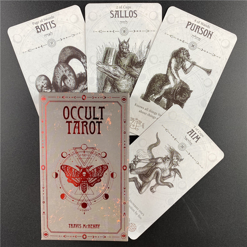 Cartas de Tarot oculta, versión en inglés, mesa de cubierta divertida, adivinación, juegos de mesa para fiesta ► Foto 1/6