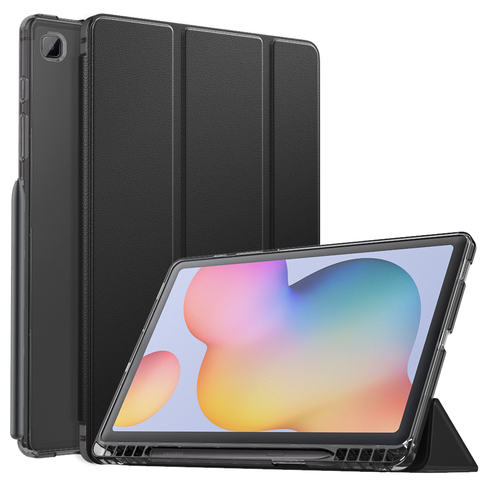 Funda con soporte inteligente para Galaxy Tab S6 Lite 10,4 2022, carcasa trasera de TPU translúcido para Galaxy Tab S6 Lite 10,4 ► Foto 1/6