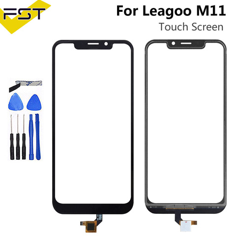 Pantalla táctil con Sensor de cristal frontal para Leagoo M11, Digitalizador de pantalla táctil de 6,18 pulgadas, color negro, probado, para Leagoo M11 ► Foto 1/5