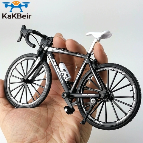 KaKBeir-Bicicleta de aleación de Metal fundido a presión para niños, modelo 1:10, bicicleta de montaña de juguete, juguete de carreras, carretera curva, colección de juguetes para niños ► Foto 1/6