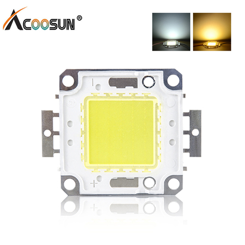 Chip LED COB de 100W, 50W, 30W, 20W y 10W, 30-32V, 12V, para bricolaje, foco de proyección LED, cuentas de energía, blanco cálido ► Foto 1/6