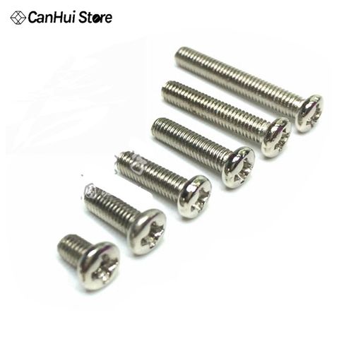 100 Uds M3 tornillo de cabeza redonda con tapa M3 * 5mm M3 * 8 M3 * 10 M3 * 12 M3 * 16MM M3 * 20 mm clavo de Cabeza Grande de M3x 5 8 10 12 16 20 mm ► Foto 1/1