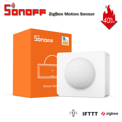 SONOFF-Sensor de movimiento SNZB-03 ZigBee, dispositivo inteligente de detección práctica, alarma de gatillo de movimiento, funciona con puente ZigBee a través de la aplicación eWeLink IFTTT ► Foto 1/6