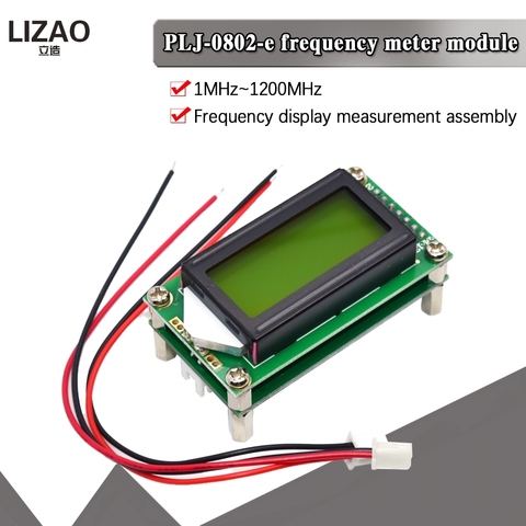 CC-contador de frecuencia de 9-12V, 1MHz-1,2 GHz, RF, probador de PLJ-0802-E Digital Cymometer, pantalla LCD 0802 para Radio Ham, Kit DIY de 1-1200mhz ► Foto 1/6