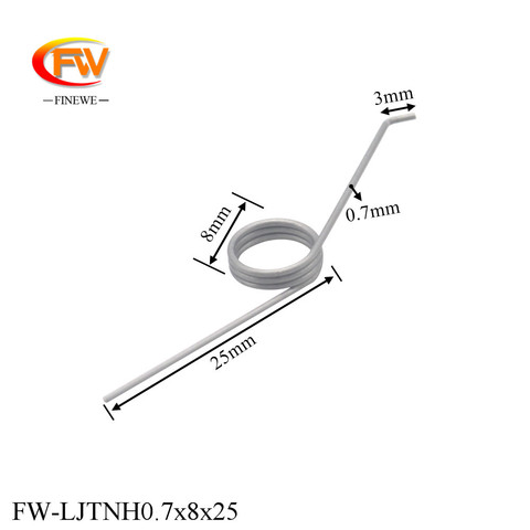 FINEWE 10 unids/lote Cubo de basura ajustable 3 bobinas de 0,7mm de alambre de acero inoxidable 304 de 135 grados de resorte de torsión con servicio personalizado ► Foto 1/6