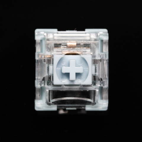 Interruptor táctil TTC, blanco azulado, 42g, para teclado mecánico, serie MX, 3 pines, smd, rgb, Cian Claro, colorway ► Foto 1/5