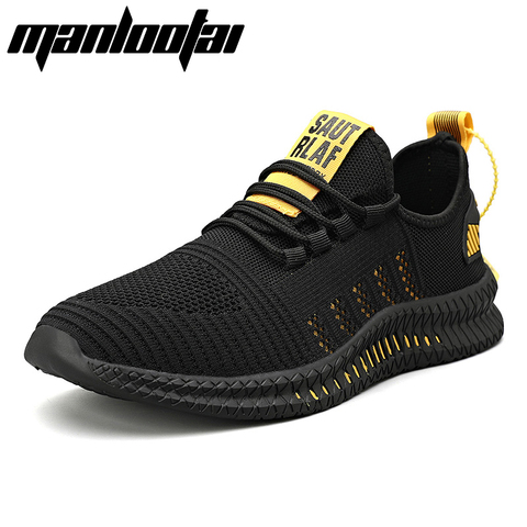 Manlootai nuevos hombres zapatillas de deporte de malla zapatos casuales zapatos Lac-zapatos para hombre ligero vulcanizar zapatos para caminar zapatillas de deporte de talla grande 39-48 ► Foto 1/1