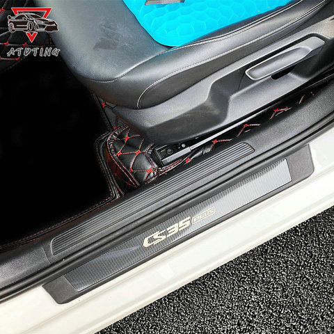 Umbral de puerta de placa de acero inoxidable y ABS de alta calidad, Pedal de bienvenida, accesorios de coche, Juego de 4 Uds. Para changan CS35 plus 2022 ► Foto 1/6