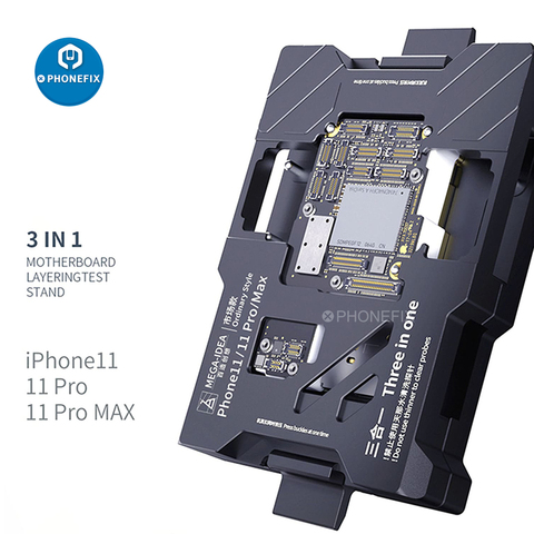 Qianli Mega-idea 11 teléfono 11-11 Pro Max placa base de ISocket plantilla placa lógica prueba rápida de soporte para placa base de reparación ► Foto 1/5