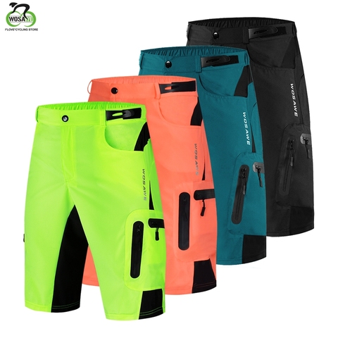 WOSAWE hombres de MTB pantalones al aire libre de Motocross bicicleta corta pantalón transpirable Loose Fit para correr bicicleta Ciclismo pantalones cortos de Ciclismo ► Foto 1/6