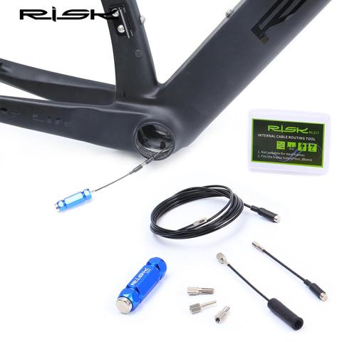 RISK MTB-Herramienta de enrutamiento de cables para bicicleta de carretera interna, herramienta de reparación de bicicletas, cambio de marco, Cable interno hidráulico, Marco de fibra de carbono ► Foto 1/6