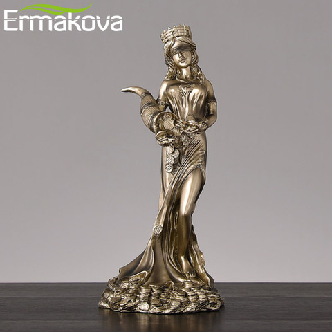 Ermaova-figura de resina de gran tamaño, diosa de la riqueza griega cegada, Plouto, fortuna de la suerte, escultura, regalo de oficina, decoración del hogar ► Foto 1/6