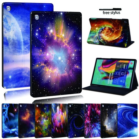 Funda de cuero con estampado para tableta Samsung Galaxy Tab A A6, 7 