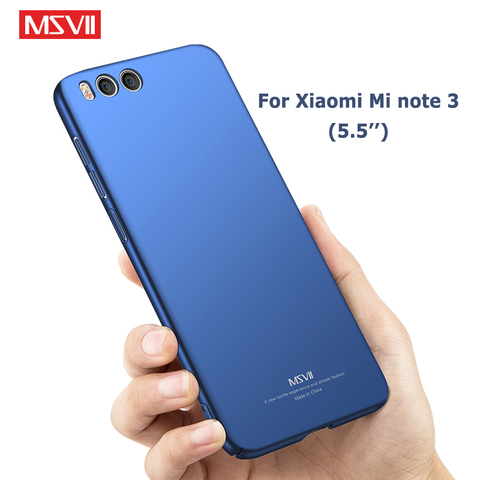 Mi nota 3 Caso cubierta de Msvii Slim de casos por Xiaomi nota 3 Caso Xiomi Note3 PC funda para Xiaomi Mi nota 3 Note3 casos 5,5