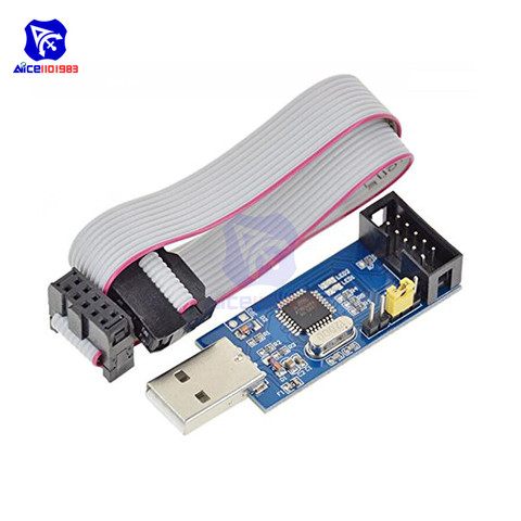 Diymore USBASP USBISP AVR programador ATMEGA8 ATMEGA128 USB ISP USB ASP para Arduino 51 MCU AVR con JTAG Cable de descarga ► Foto 1/6