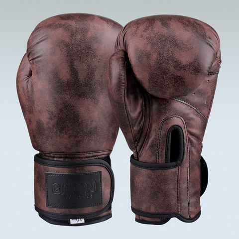 Guantes De Boxeo De piel sintética para hombre y mujer, 8, 10 y 12oz, Muay Thai De Guantes De Boxeo, lucha libre, saco De arena mma, guante De entrenamiento ► Foto 1/6