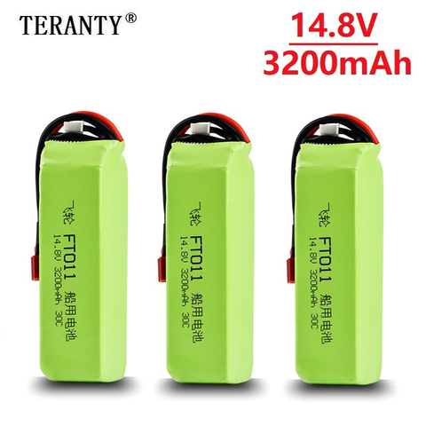 Batería Lipo para FT010 FT011, batería de 3200mah, 14,8 V, 4s RC, 14,8 V, 30C, 803496 RC, barco, helicóptero, avión, coche, Quadcopter, 14,8 v ► Foto 1/5