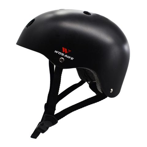 Casco Para monopatín para deportes múltiples, patineta, resistencia a impactos y ventilación, negro, varios tamaños ► Foto 1/5