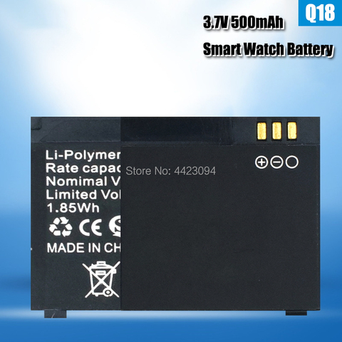 Batería de polímero de litio recargable para reloj inteligente Q18, 1-2 uds., 3,7 V, 500mAh ► Foto 1/6