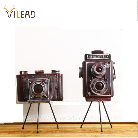 VILEAD-modelo de cámara de resina de 24cm y 33cm, figuritas Vintage, tienda, decoración de ventanas, estudio, accesorios de fotografía, decoración del Hogar, regalo ► Foto 1/6