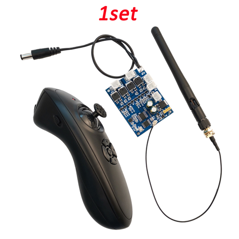 Kit de transmisor y receptor de barco de cebo RC, sistema de Control de crucero, giroscopio, controlador remoto recto para piezas modificadas DIY, 1 Juego ► Foto 1/6