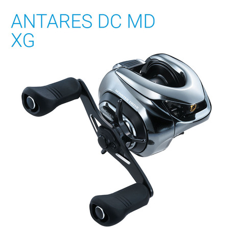 Original SHIMANO ANTARES DC MD XG izquierda mano carrete de pesca relación de engranaje 7,8: 1 rodamientos 10 + 1 BAITFISHING pesca carrete de la rueda ► Foto 1/1