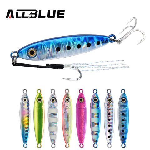 ALLBLUE 2022-Señuelo de pesca artificial, Little Bit Micro Cast Jig 5g 7g 10g 14g, metal de orilla, jigging cuchara, 2022 ► Foto 1/6