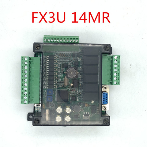 FX1N FX2N FX3U 14MR 6AD 2DA PLC RS232 RS485 Modbus RTU 24VDC para Mitsubishi PLC ► Foto 1/2