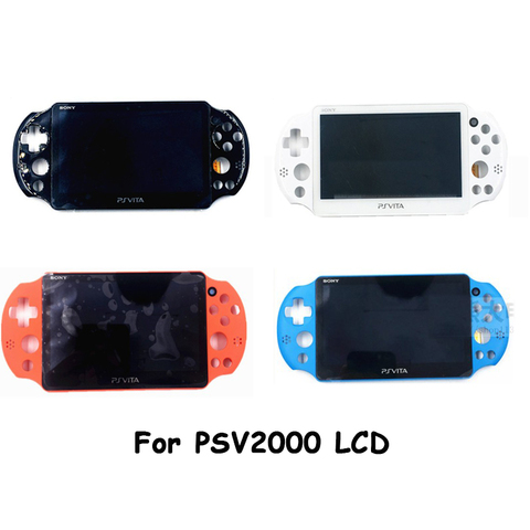 100% Original nuevo para PS Vita 2000, pantalla LCD para PSV 2000 Slim PSV2000, cambio de pantalla LCD blanco negro Original azul ► Foto 1/6