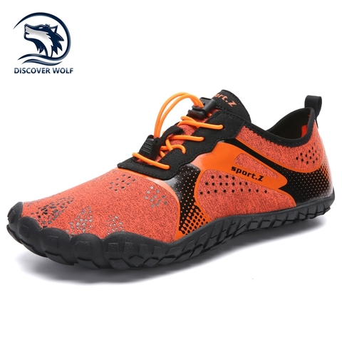 Zapatos acuáticos transpirables de secado rápido para hombre, zapatillas deportivas para deportes al aire libre, playa, agua, Pies Descalzos, con cinco dedos ► Foto 1/6