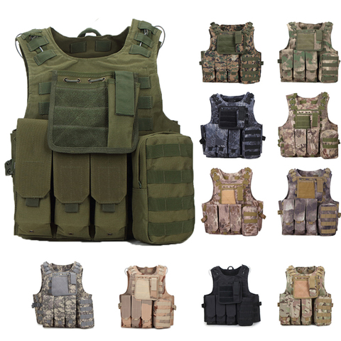 USMC-chaleco táctico militar Molle Airsoft, portador de placa de asalto, ropa de exterior, accesorios de caza ► Foto 1/6