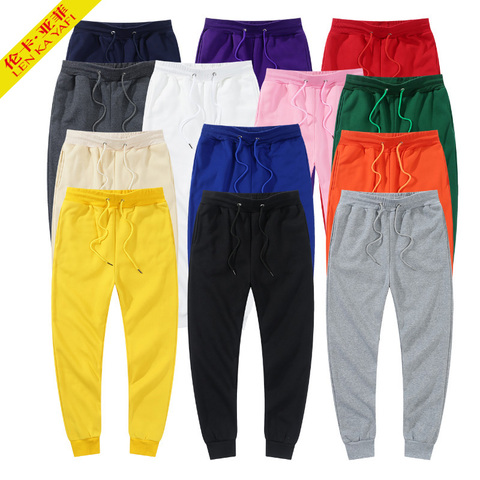 Pantalones de marca pantalones de hombre pantalones deportivos negros pantalones deportivos pantalones casuales de invierno pantalones elásticos hombres moda pantalones rojos blancos pantalones de lana para hombres 3XL ► Foto 1/6