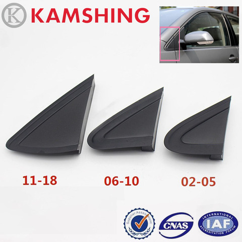 CAPQX-ventana delantera de automóvil para VW Polo 2002-2022, Panel embellecedor triangular, ventana de espejo retrovisor lateral, placa de adorno exterior triangular ► Foto 1/6