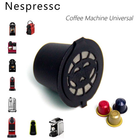 Filtros de cápsula de café reutilizables para Nespresso, accesorios de cocina y cepillo con cuchara, 1 Uds. ► Foto 1/6