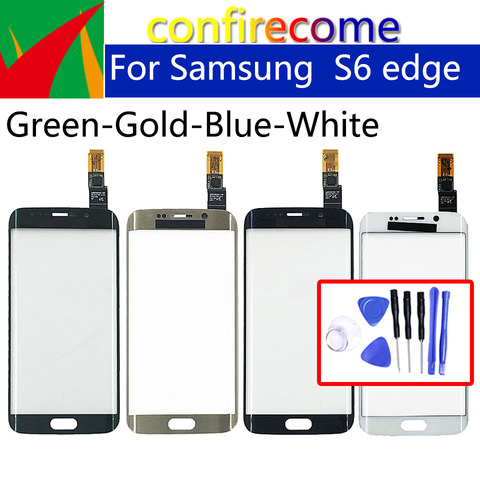 Panel de cristal con Sensor táctil, repuesto de Panel de cristal con pantalla táctil de 5,1 pulgadas para Samsung Galaxy S6 Edge G9250 G925 G925F, sin LCD ► Foto 1/6