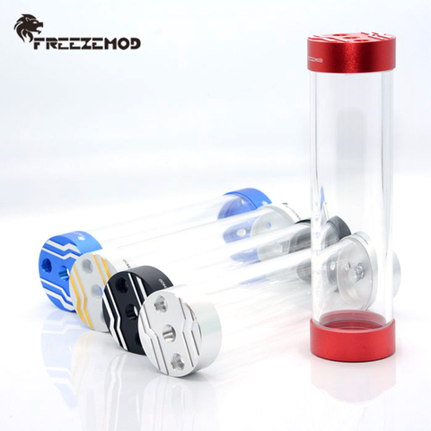 FREEZEMOD 60mm depósito acrílico 80mm-330mm del tanque de agua doble Metal cubierta de la bomba de agua de construcción en bubbler MOD chismes insignificantes caja de agua ► Foto 1/6