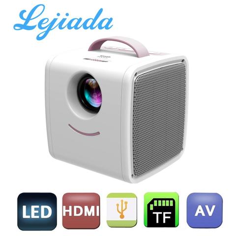 LEJIADA-miniproyector portátil Q2 LCD, Compatible con 1080P, Full HD, HDMI, USB Compatible para niños, estudio, regalo de Navidad ► Foto 1/6