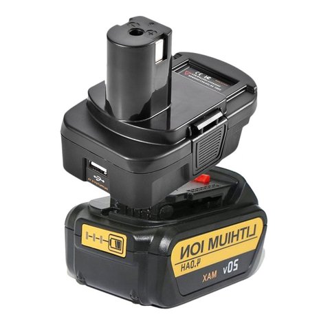 DM18RL-Adaptador convertidor de batería USB para RYOBI, convertidor DEWALT 20V Milwaukee M18 a 18V ► Foto 1/6