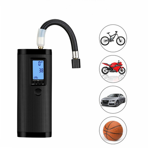 Inflador de aire eléctrico portátil para bicicleta, 12V, compresor de aire para coche, bomba de aire para bicicleta, neumático recargable, inflable para coche ► Foto 1/6