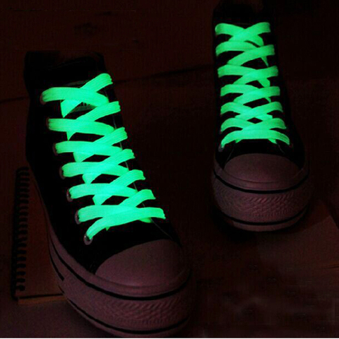 Pegatinas de cordones luminosas para niños, juguetes de colores fluorescentes que brillan en la oscuridad, regalo deportivo divertido, 2 unidades/par ► Foto 1/6