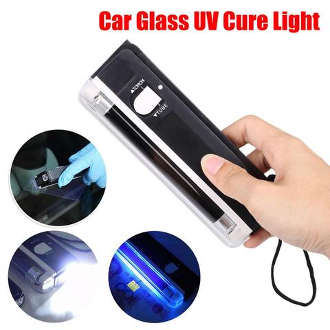 Lámpara UV curado de resina para ventana de coche, herramientas de reparación de cristal, película de vidrio, Detector ultravioleta ► Foto 1/6