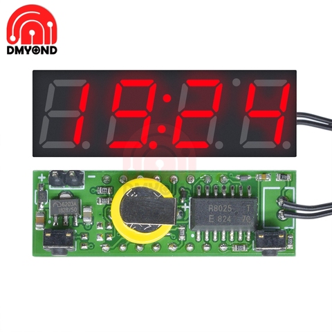 0,39 pulgadas 0,39 pulgadas 3 en 1 LED DS3231 reloj Digital Módulo de voltaje de temperatura ajuste reloj fecha voltímetro y termómetro ► Foto 1/6