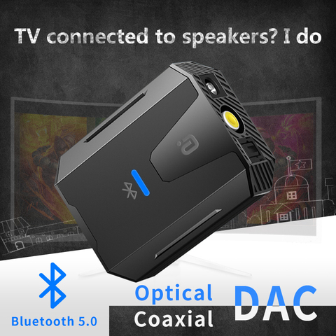 Digital a convertidor de Audio analógico Bluetooth 5,0 óptica Toslink Coaxial señal RCA R/L decodificador de Audio SPDIF ATV DAC amplificador ► Foto 1/6