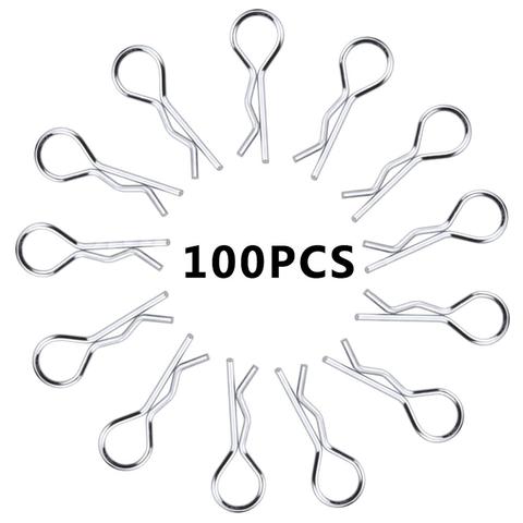 100 Uds RC 1/10 Shell cuerpo Clip Pins Para HSP Redcat HPI modelo de coche de Control remoto repuestos para 1/10 modelo de escala RC coche de juguete ► Foto 1/6