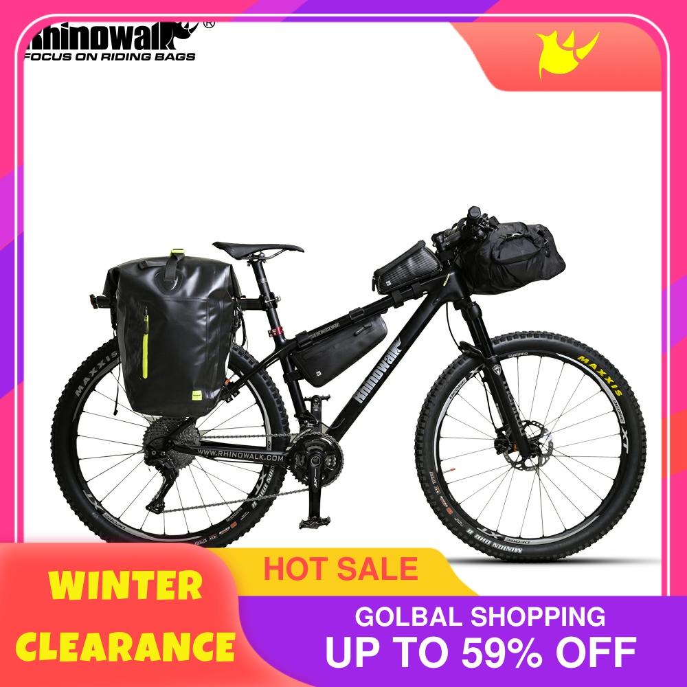 Rhinowalk bicicleta bolsa para bicicleta de montaña ciclismo bolsa impermeable bicicleta Pannier bolsa de bolsa transporte bicicleta bolsa ► Foto 1/5