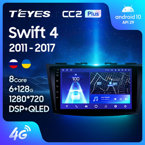 TEYES-Radio Multimedia CC2L CC2 Plus con GPS para coche, Radio con reproductor, Android No 2din, dvd, para Suzuki Swift 4 ► Foto 1/6